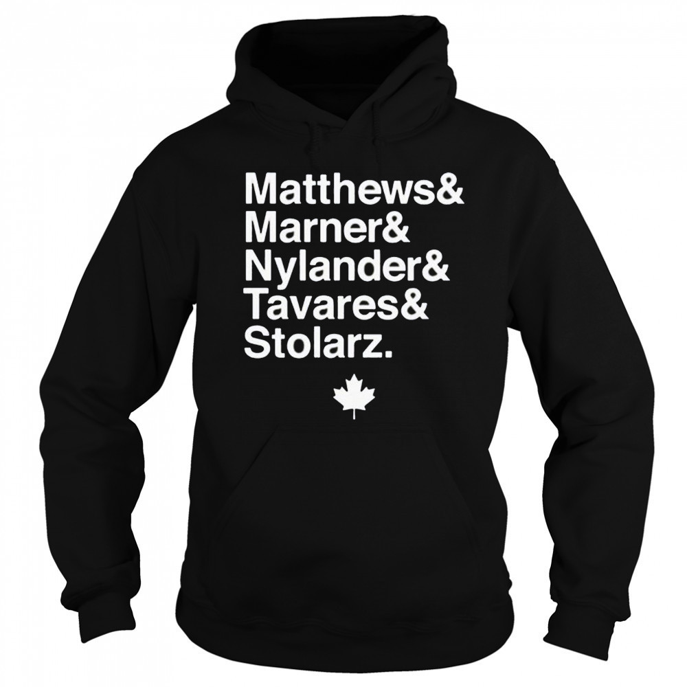 Matthews and Marner and Nylander and Tavares and Stolarz Toronto Maple Leafs shirt Sweatshirt