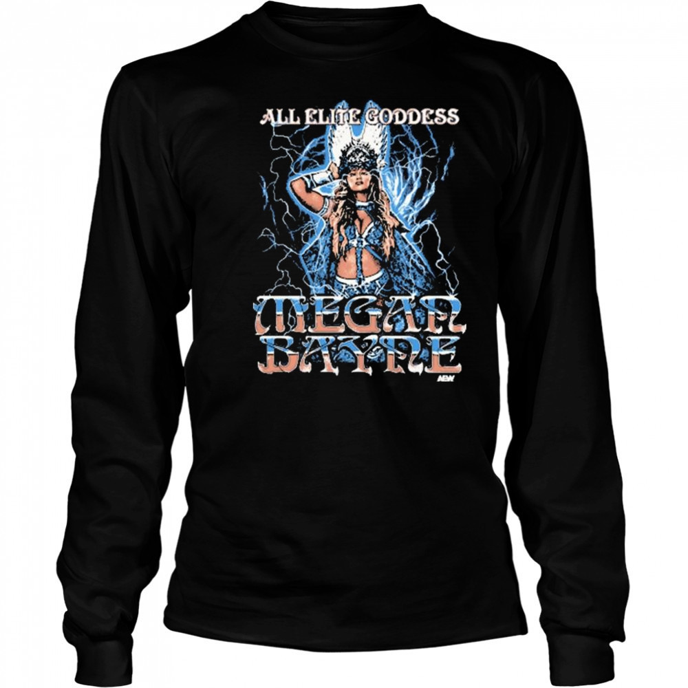 Megan Bayne – All Elite Goddess AEW Graphic t-shirt Long Sleeved
