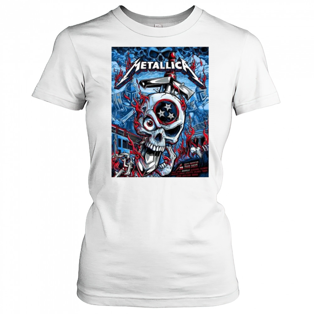 Metallica M72 North American Tour 2025 Exclusive M72 Nashville On May 1 2025 t-shirt Women's T-shirt