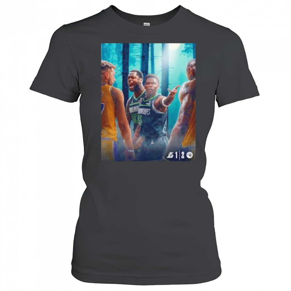 Minnesota Timberwolves beat Los Angeles Lakers win shirt Women's T-shirt