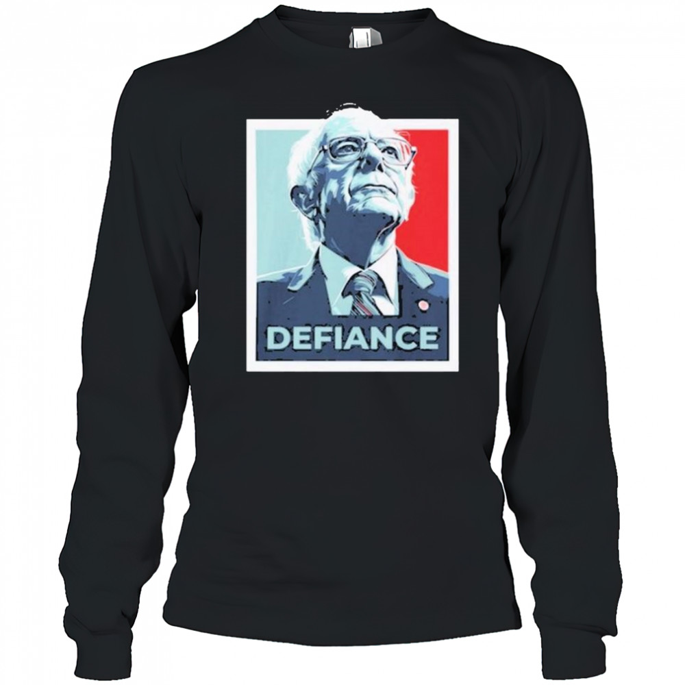 Murderedbyaoc Bernie Sanders Defiance 2025 t-shirt Long Sleeved