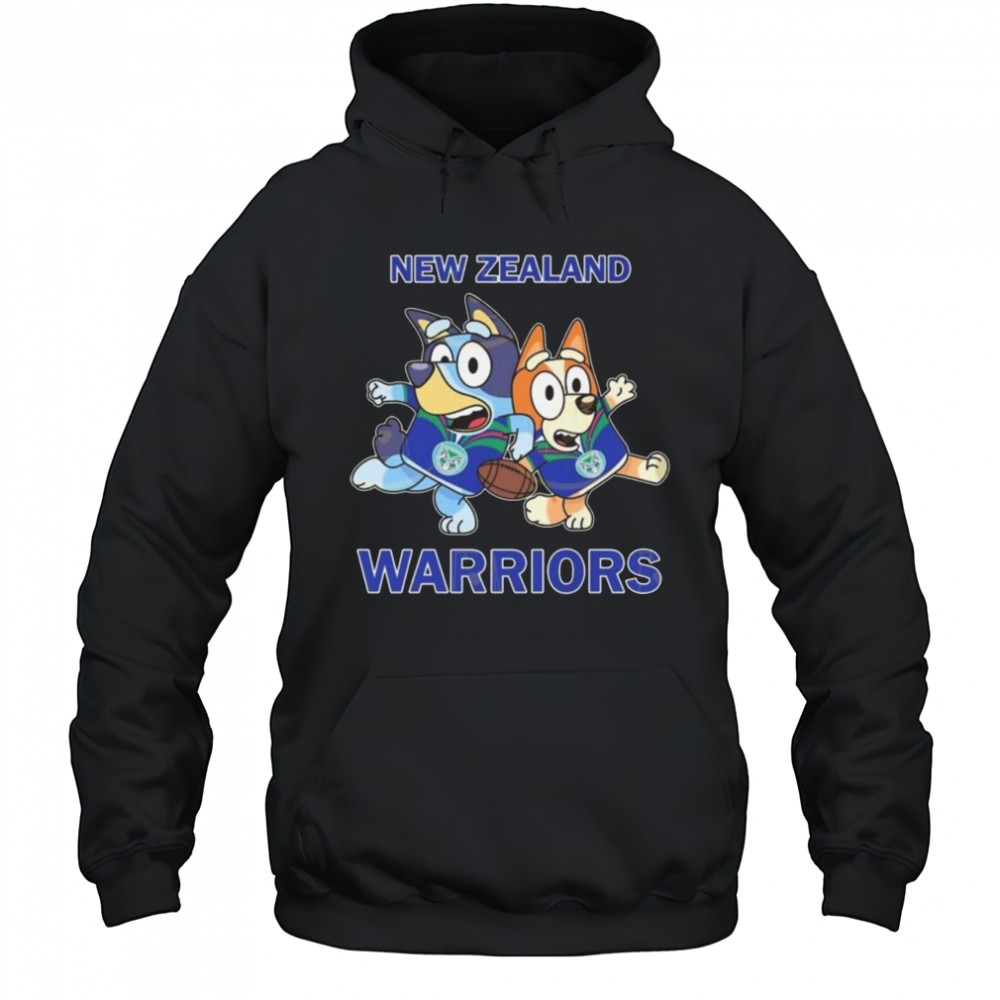 New Zealand Warriors Bluey Shirt Hoodie
