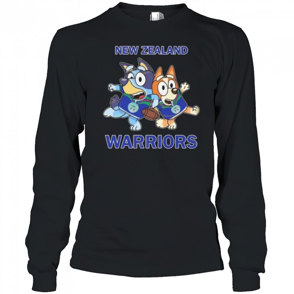 New Zealand Warriors Bluey Shirt Long Sleeved