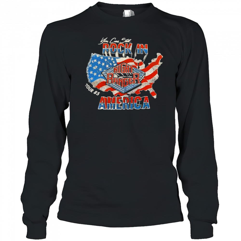 Night Ranger USA Rock In America Shirt Long Sleeved