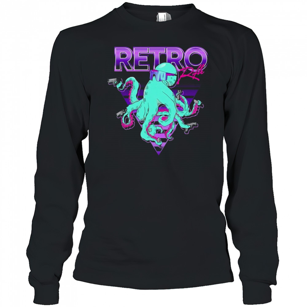 Octoglock Retro Rifle T-shirt Long Sleeved