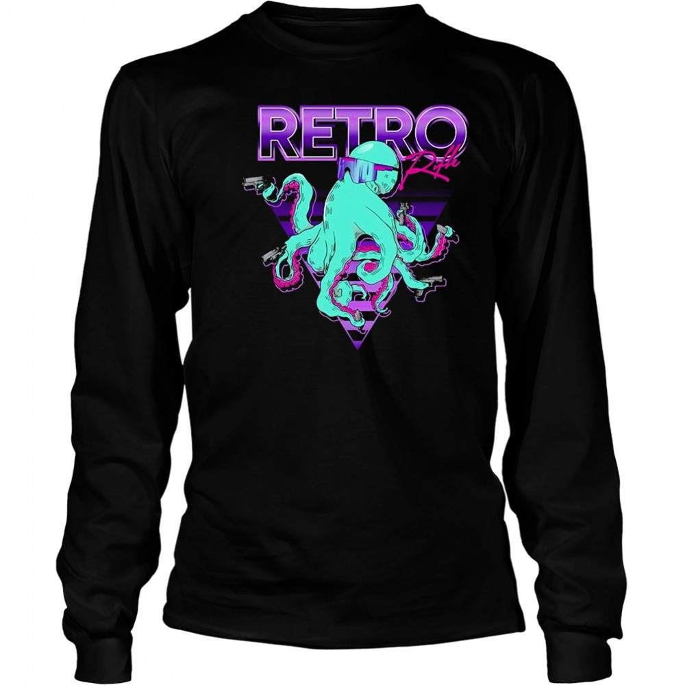 Octoglock Retro Rifle T-shirt Long Sleeved