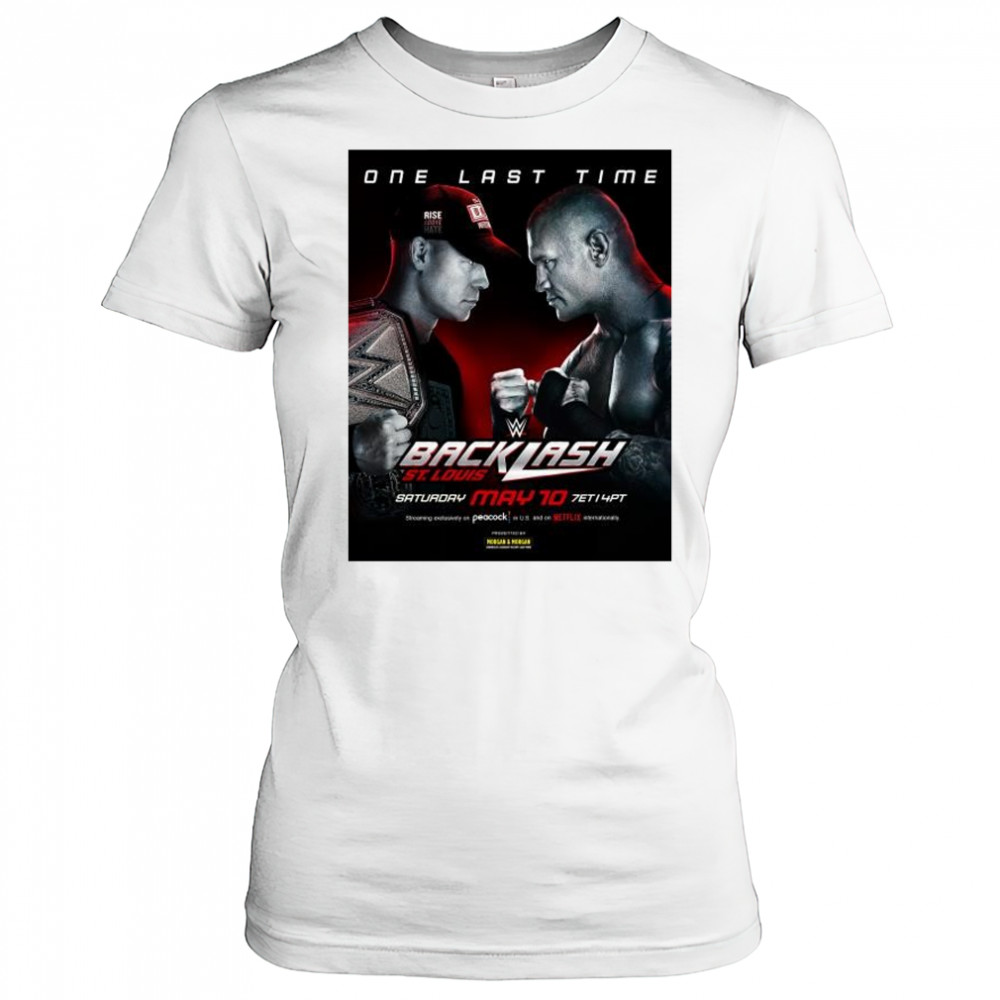 One Last Time WWE Backlash St.Louis May 10 2025 John Cena vs Randy Orton t-shirt Women's T-shirt