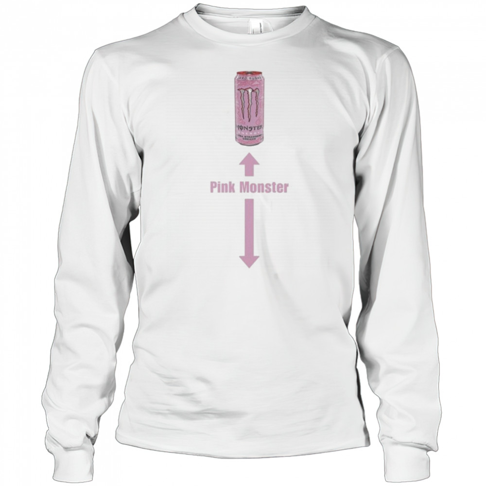 Pink Monster Energy T-shirt Long Sleeved