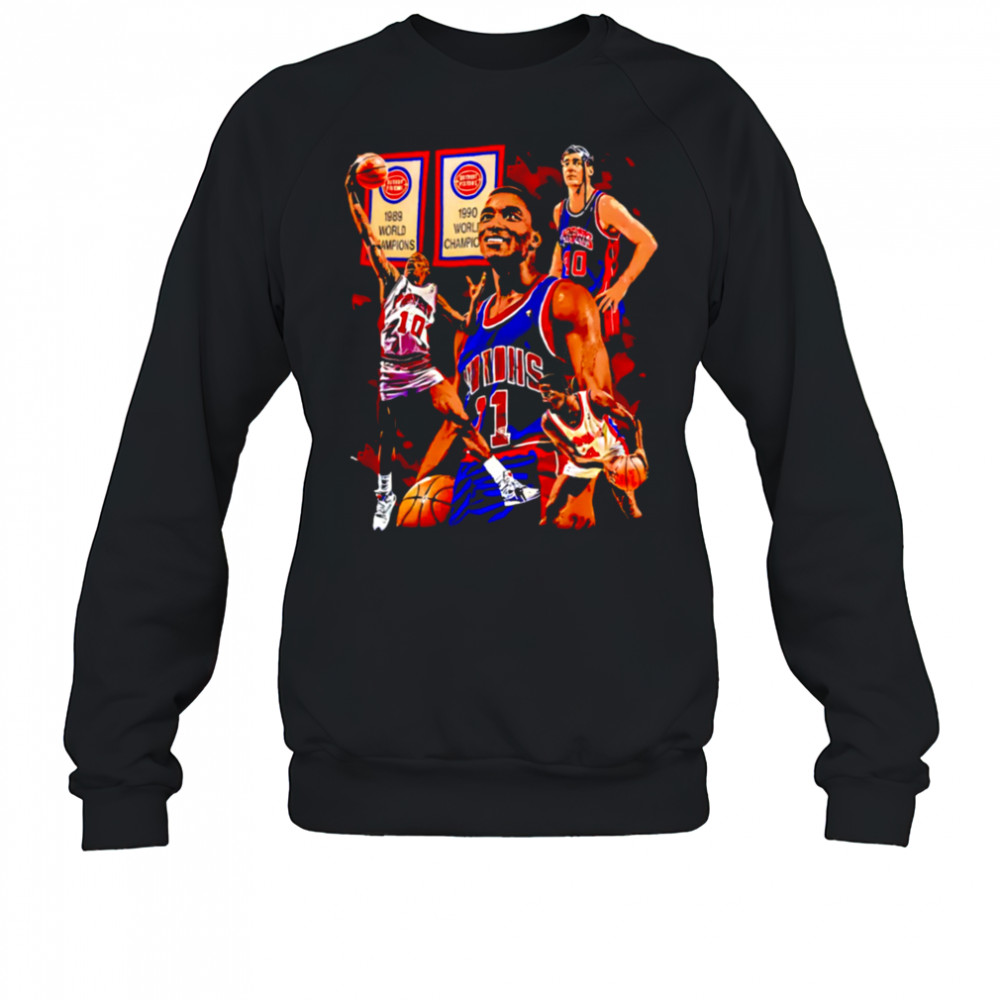 Pistons World champions 1989 graphic retro shirt Sweatshirt