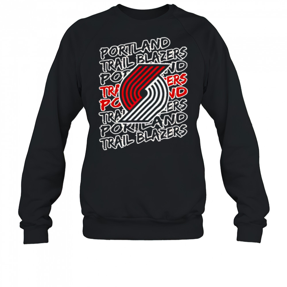Portland Trail Blazers NBA logo repeat shirt Sweatshirt