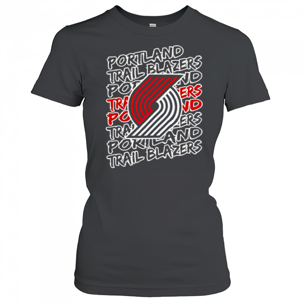 Portland Trail Blazers NBA logo repeat shirt Women's T-shirt