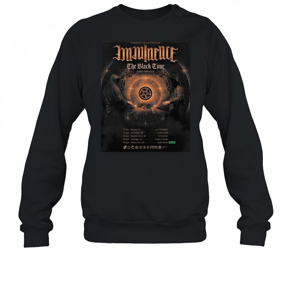 Presented By Contra and CKConcerts Imminenceswe The Black Tour Latin America Sep 2025 t-shirt Sweatshirt