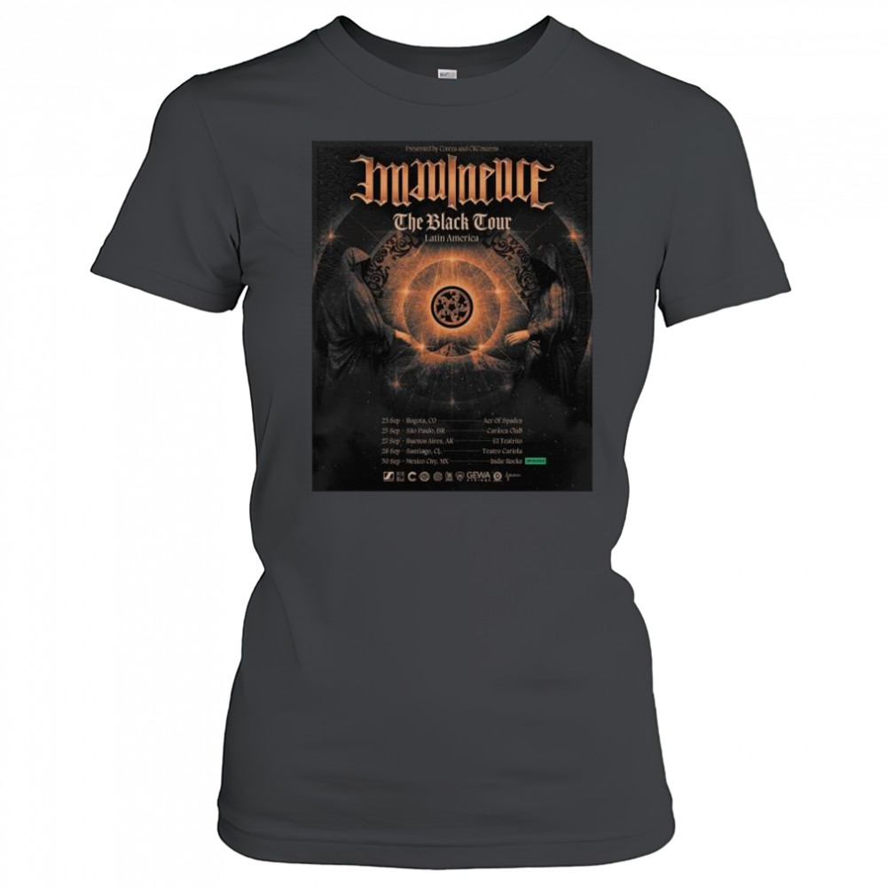 Presented By Contra and CKConcerts Imminenceswe The Black Tour Latin America Sep 2025 t-shirt Women's T-shirt
