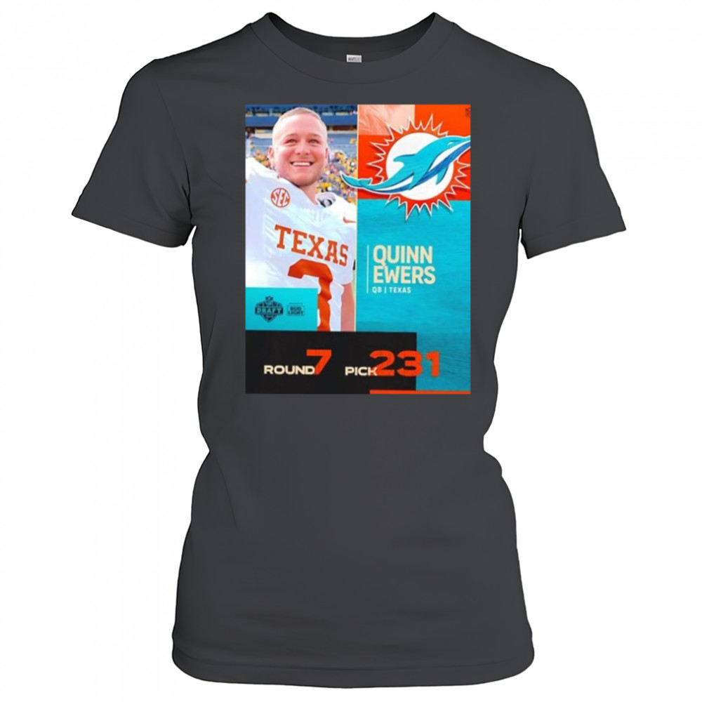 Quinn Ewers Miami Dolphins Pick 2025 Nfl Draft T-Shirt Women's T-shirt