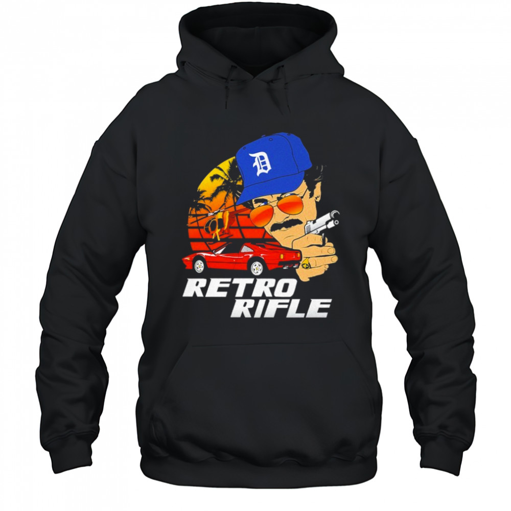 Retro Rifle Magnum PI T-shirt Hoodie