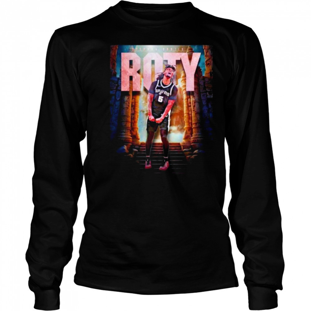 San Antonio Spurs Stephon Castle ROTY shirt Long Sleeved