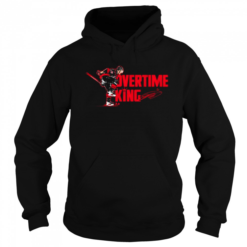 Sebastian Aho Overtime King Carolina Hurricanes Signature t-shirt Sweatshirt