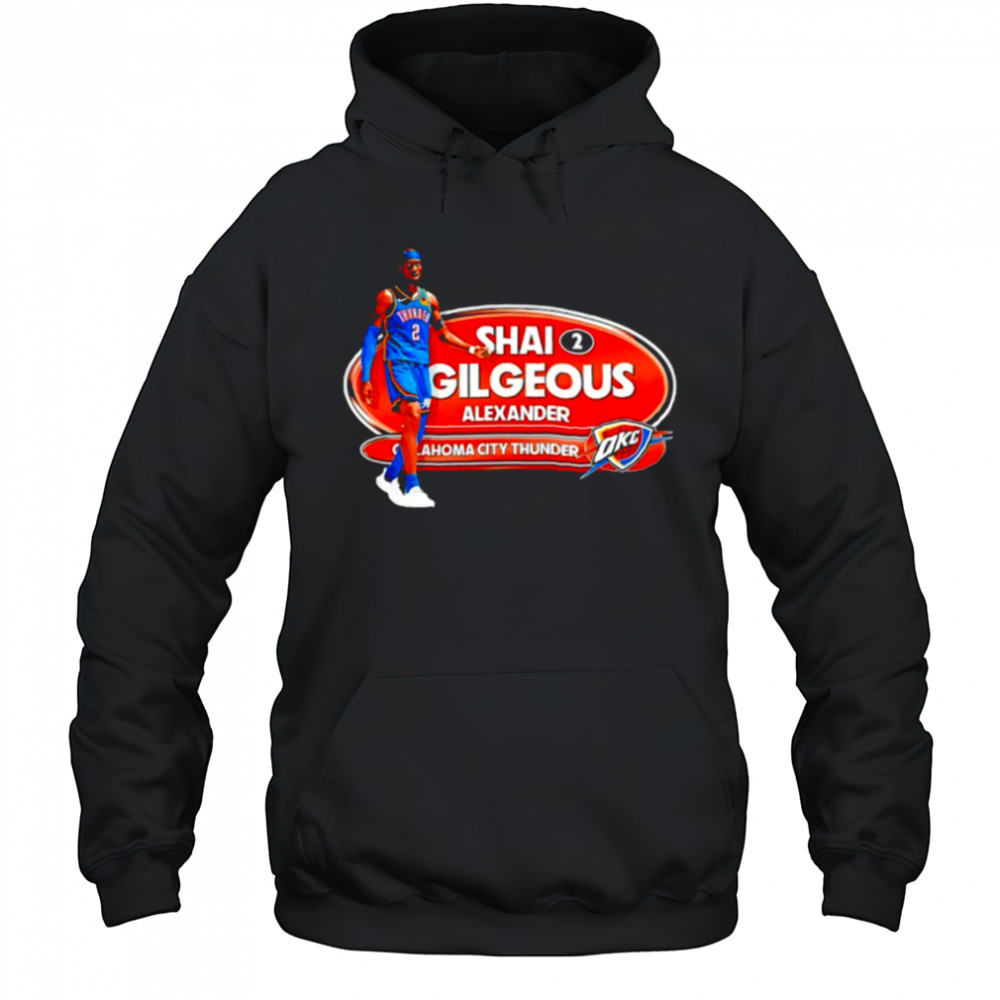 Shai Gilgeous Alexander OKC Thunder Basketball Playoffs 2025 shirt Hoodie