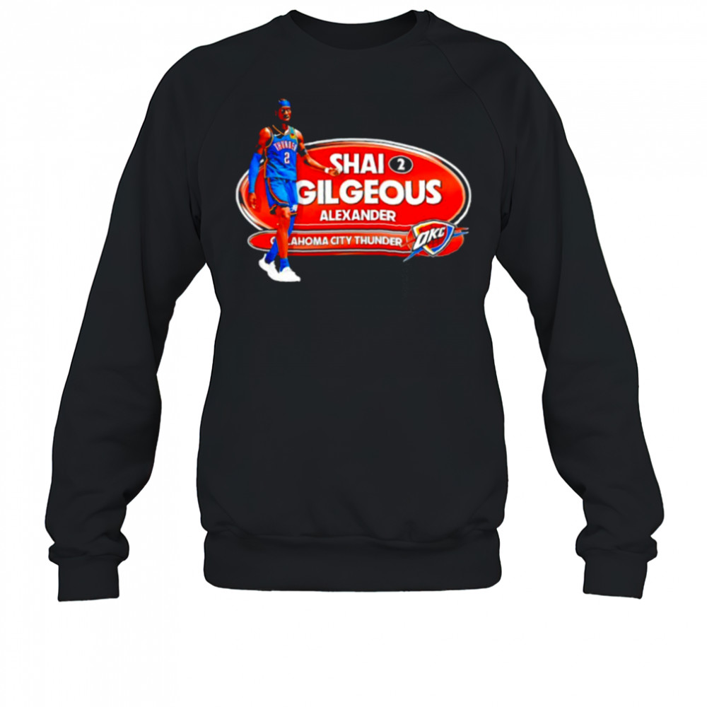 Shai Gilgeous Alexander OKC Thunder Basketball Playoffs 2025 shirt Sweatshirt