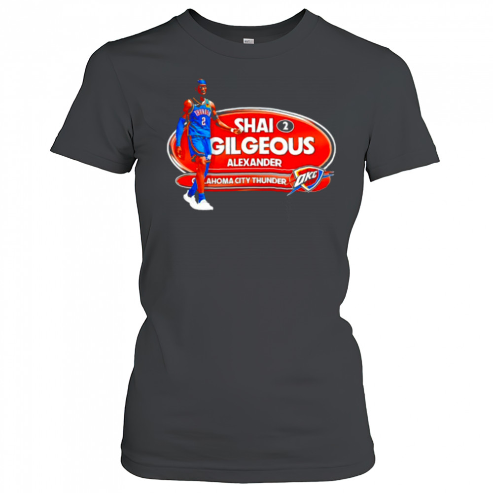 Shai Gilgeous Alexander OKC Thunder Basketball Playoffs 2025 shirt Women's T-shirt