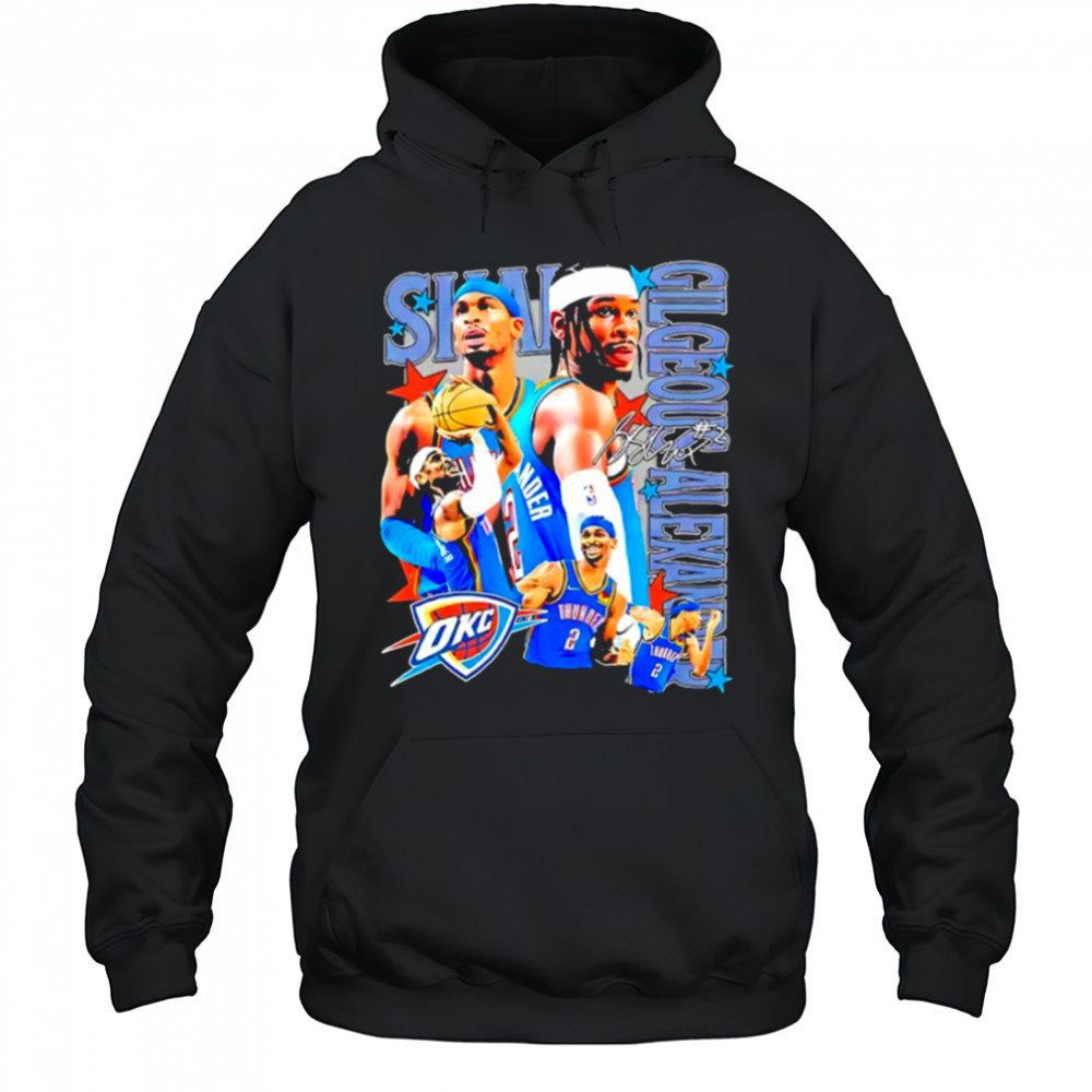 Shai Gilgeous Alexander Oklahoma City Thunder player collage shirt Hoodie
