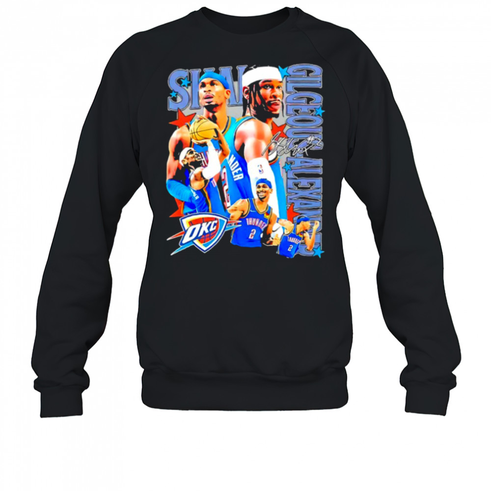 Shai Gilgeous Alexander Oklahoma City Thunder player collage shirt Sweatshirt