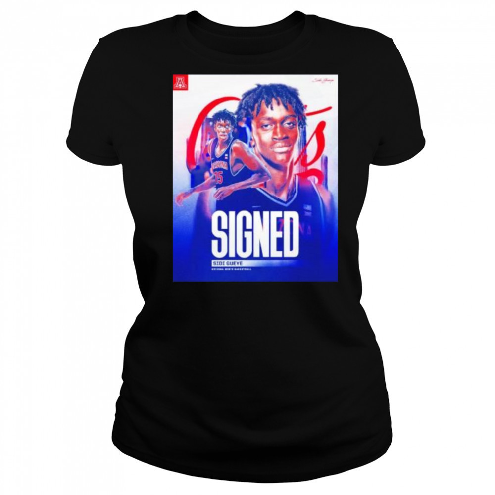 Signed Sidi Gueye Arizona Wildcats men’s basketball shirt Women's T-shirt