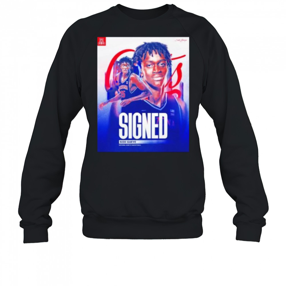 Signed Sidi Gueye Arizona Wildcats men’s basketball shirt Sweatshirt