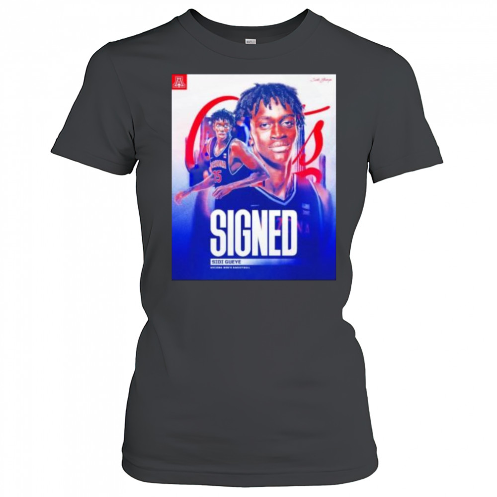 Signed Sidi Gueye Arizona Wildcats men’s basketball shirt Women's T-shirt