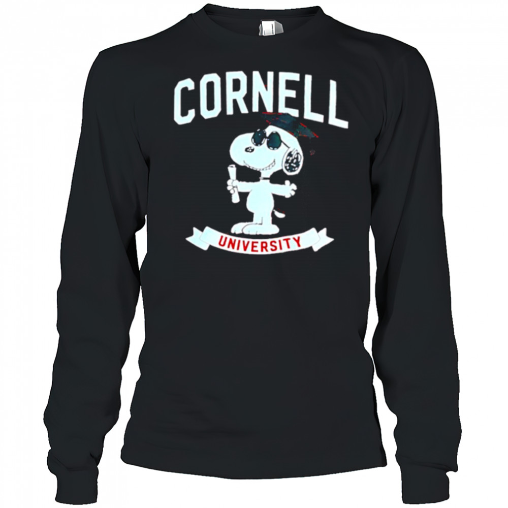 Snoopy Grad Cornell University shirt Long Sleeved