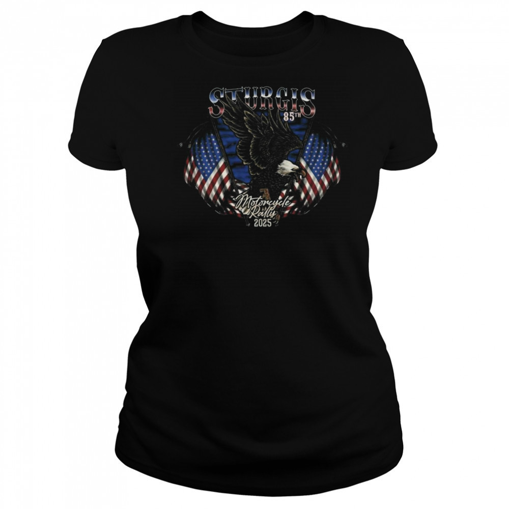 Sturgis Rally 2025 85th Anniversary Eagle Flag Shirt Women's T-shirt