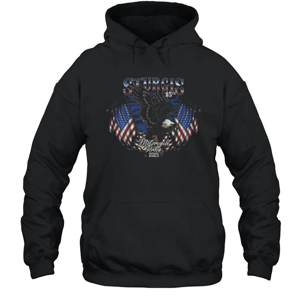 Sturgis Rally 2025 85th Anniversary Eagle Flag Shirt Hoodie