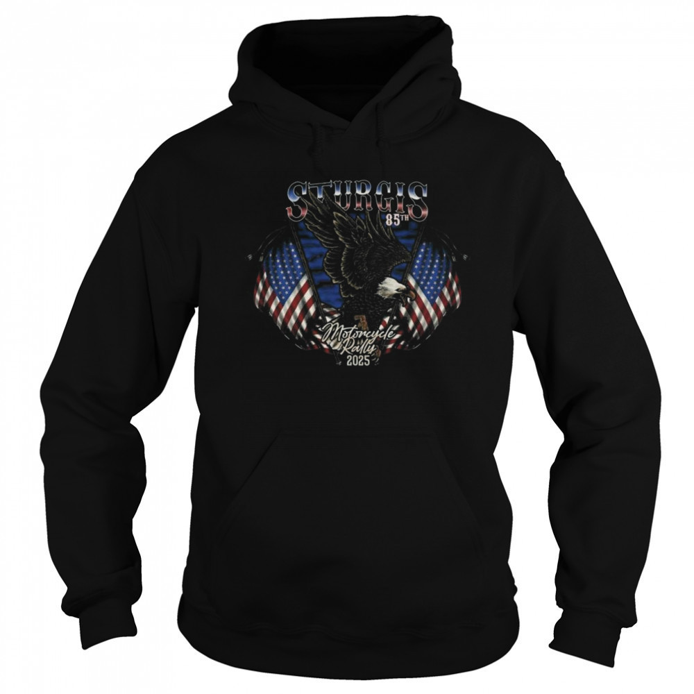 Sturgis Rally 2025 85th Anniversary Eagle Flag Shirt Sweatshirt