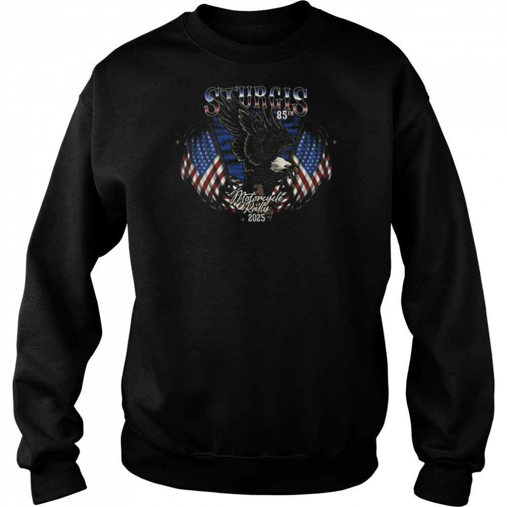 Sturgis Rally 2025 85th Anniversary Eagle Flag Shirt Hoodie