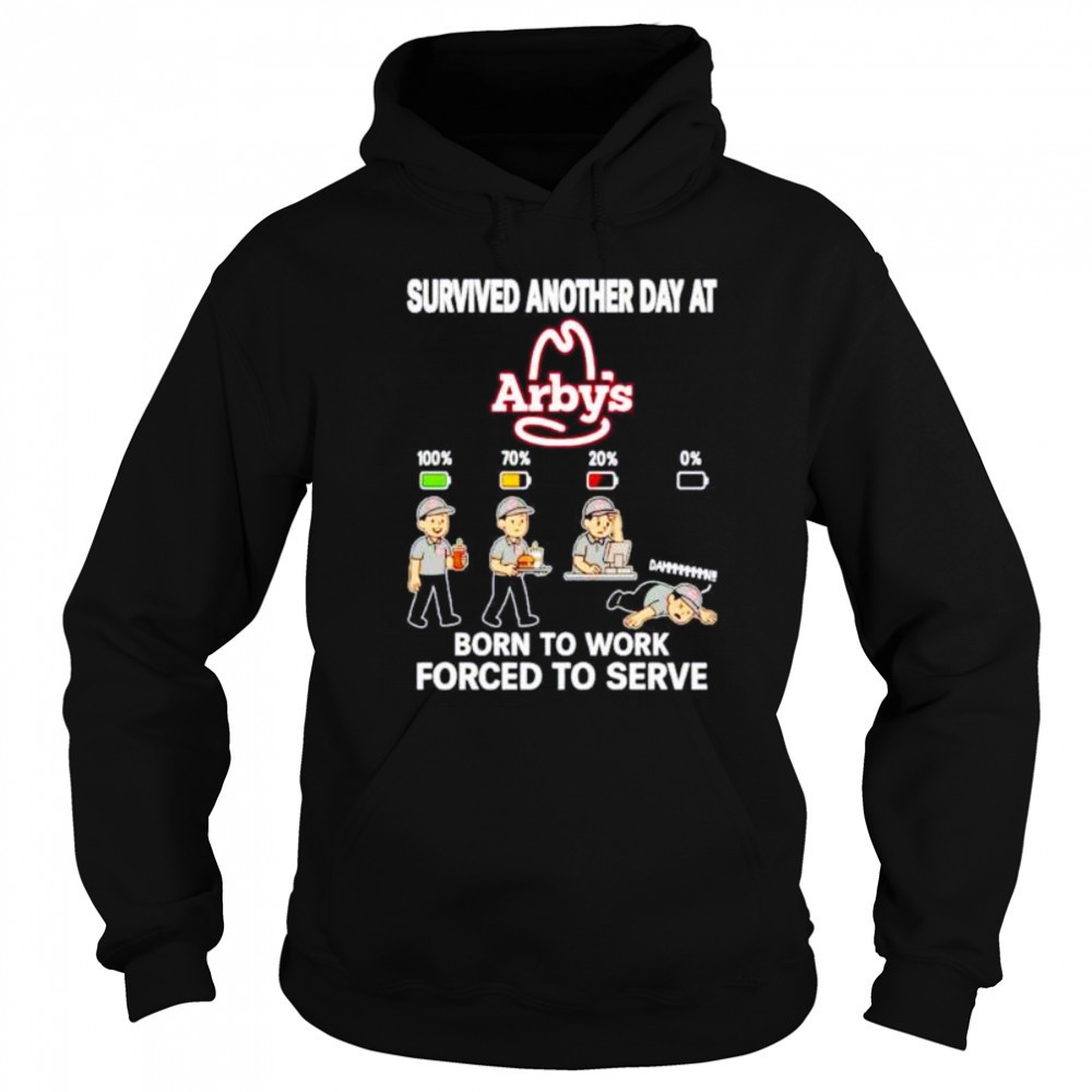 Survived another day at Arby’s born to work forced to serve shirt Sweatshirt