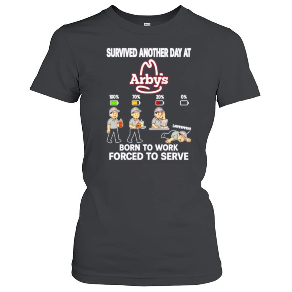 Survived another day at Arby’s born to work forced to serve shirt Women's T-shirt