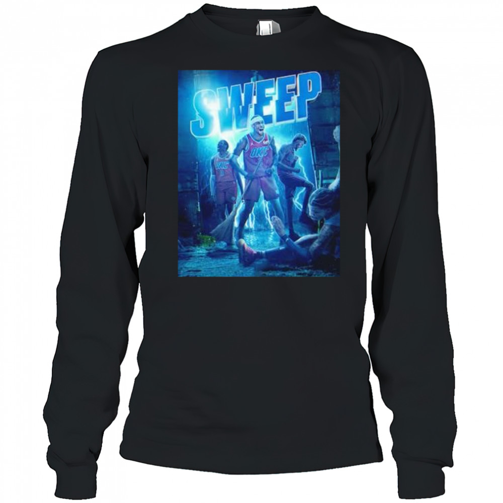 Sweep Oklahoma City Thunder game 4 win Memphis Grizzlies player shirt Long Sleeved
