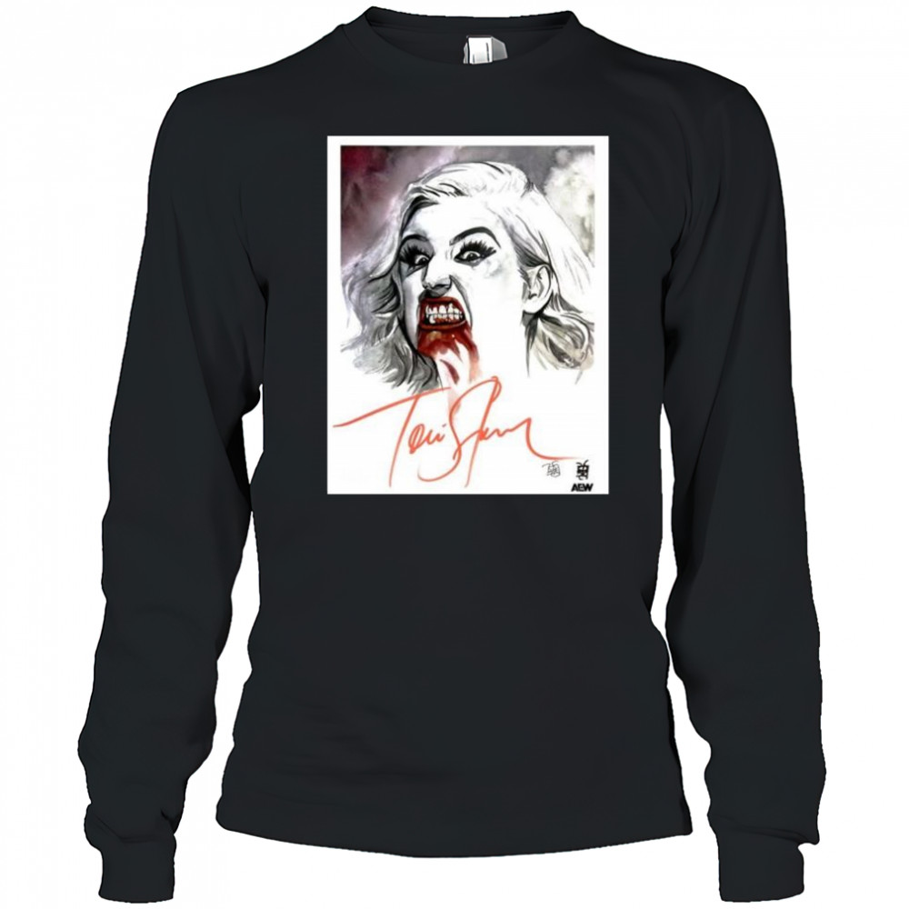 The Art of Rob Schamberger – Toni Storm AWE Signature t-shirt Long Sleeved