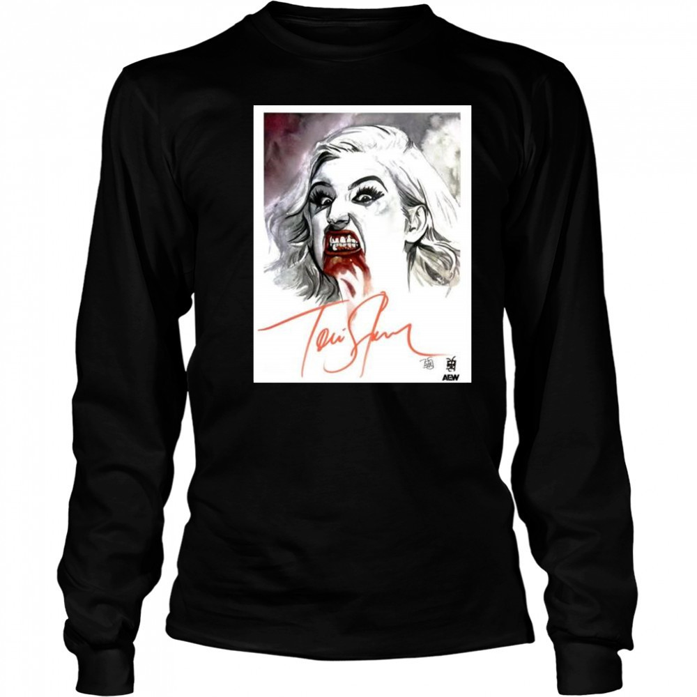 The Art of Rob Schamberger – Toni Storm AWE Signature t-shirt Long Sleeved