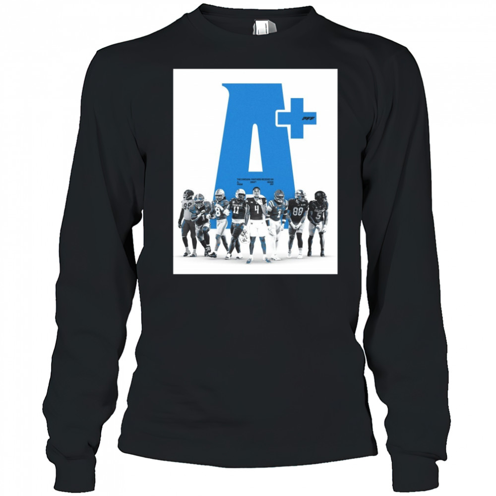 The Carolina Panthers Received An A+ Draft Grade From PFF Cam Jackson Lathan Ransom Poster t-shirt Long Sleeved