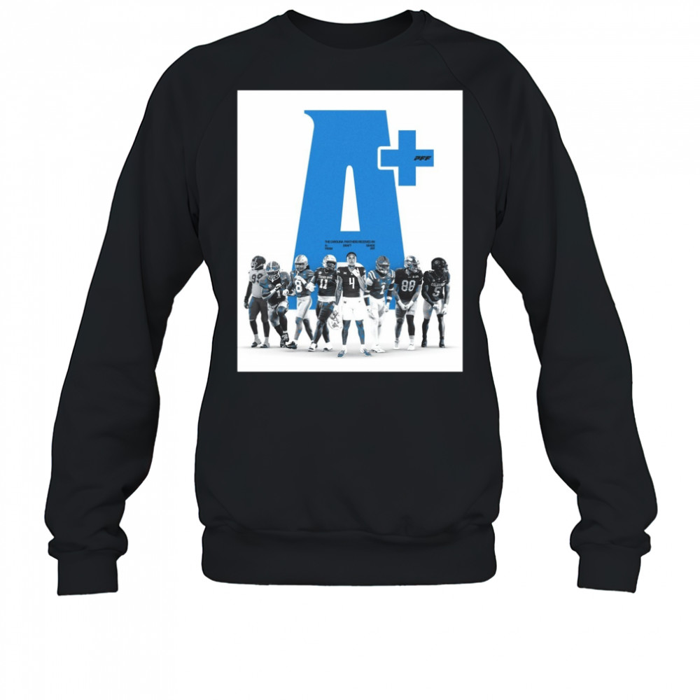 The Carolina Panthers Received An A+ Draft Grade From PFF Cam Jackson Lathan Ransom Poster t-shirt Sweatshirt