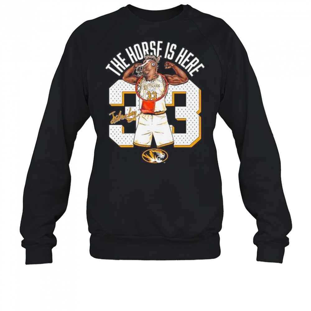 The horse is here no 33 Joshua Gray Missouri Tigers shirt Sweatshirt