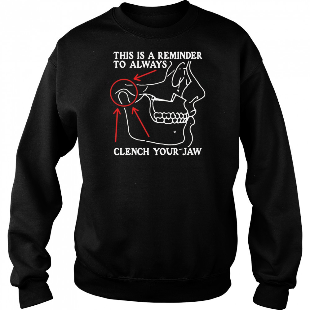 This Is A Reminder To Always Clench Your Jaw Shirt Hoodie