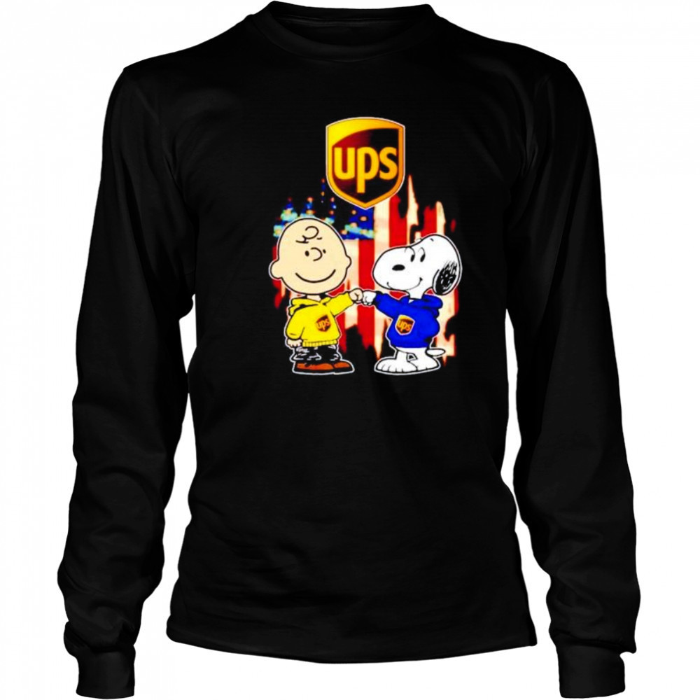 UPS Charlie Brown and Snoopy shirt Long Sleeved