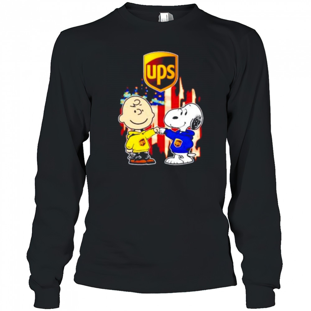 UPS Charlie Brown and Snoopy shirt Long Sleeved