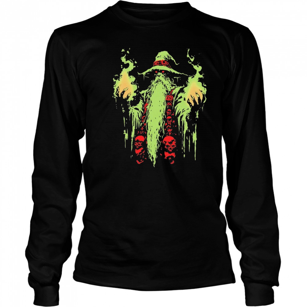 Wizard Of Doom Psychedelic T-shirt Long Sleeved