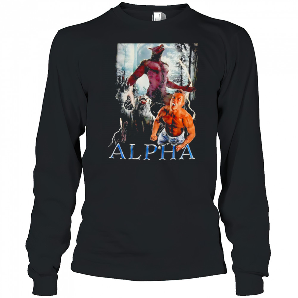 Wolf zombie Alpha shirt Long Sleeved