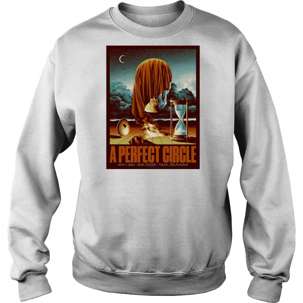 A Perfect Circle Мау 1 2025 Bok Center Tulsa Oklahoma Poster Graphic t-shirt Hoodie
