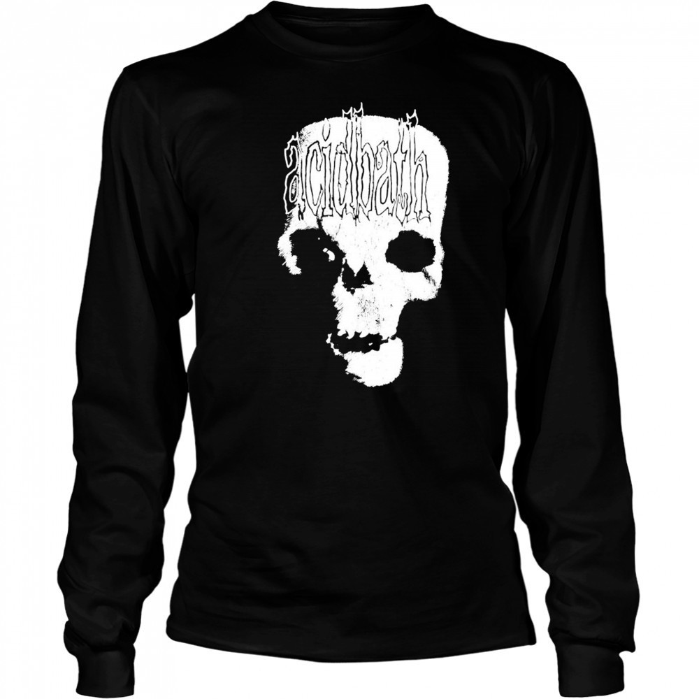 Acid Bath Skull T-shirt Long Sleeved