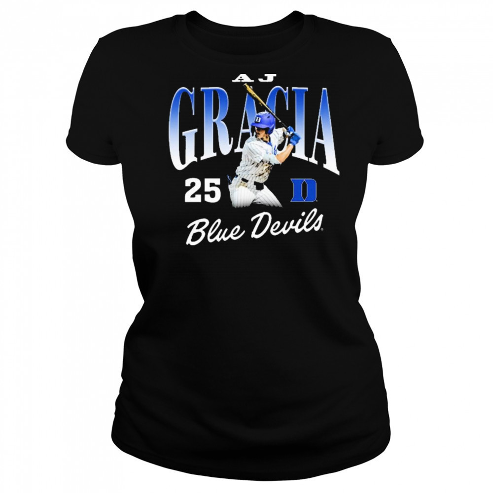 AJ Gracia 25 Duke Blue Devils Baseball NCAA Division I 2025 t-shirt Women's T-shirt